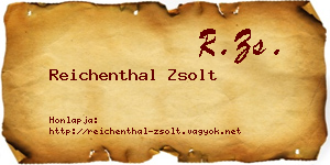 Reichenthal Zsolt névjegykártya